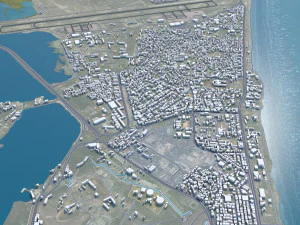 Aden city Yemen 35km 3D Model