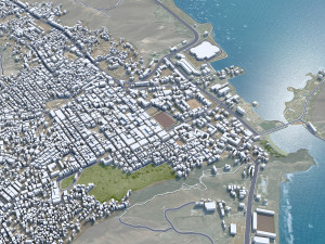 Aden city Yemen 35km 3Dモデル