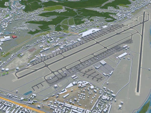 Adler city Krasnodar Krai Russia 20km 3D Model