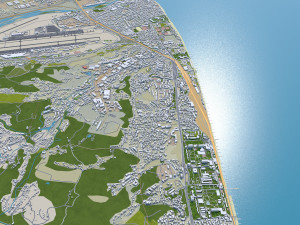 Adler city Krasnodar Krai Russia 20km 3D मॉडल