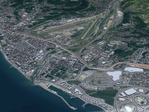 Adler city Krasnodar Krai Russia 20km 3D मॉडल