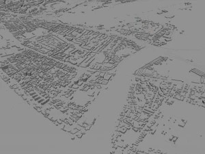 Adler city Krasnodar Krai Russia 20km 3D Model