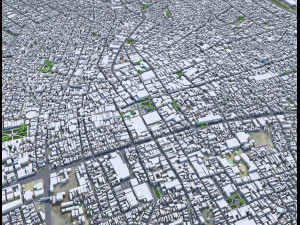 Aguascalientes city Mexico 30km 3Dモデル