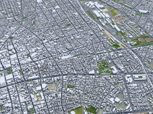 Aguascalientes city Mexico 30km 3Dモデル
