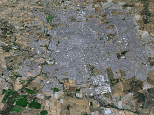 Aguascalientes city Mexico 30km 3Dモデル