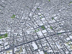 Aguascalientes city Mexico 30km 3Dモデル