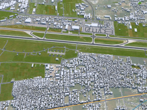 Aleppo city Syria 30km 3D 모델