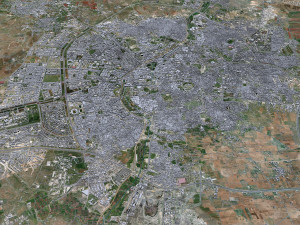 Aleppo city Syria 30km 3D 모델