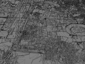 Aleppo city Syria 30km 3D 모델