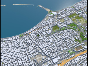 Alexandria city Egypt 60km 3Dモデル
