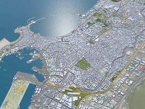 Alexandria city Egypt 60km 3D Model