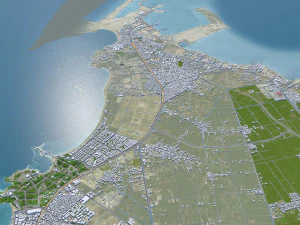 Alexandria city Egypt 60km 3D Model
