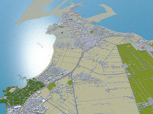 Alexandria city Egypt 60km 3Dモデル