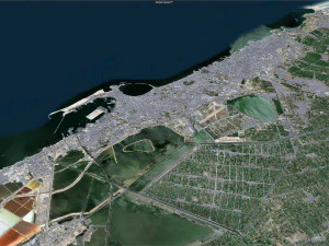 Alexandria city Egypt 60km 3D Model