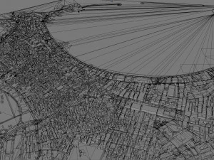 Alexandria city Egypt 60km 3D Model