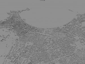 Alexandria city Egypt 60km 3D Model