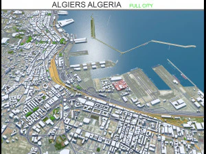 Algeri citt&agrave; Algeria 60 km Modello 3D