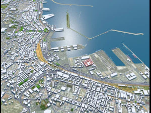 Algiers city Algeria 60km 3D Model