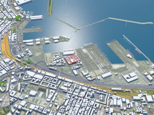 Algiers city Algeria 60km 3D Model