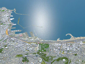 Algiers city Algeria 60km 3D Model