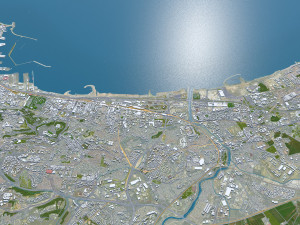 Algiers city Algeria 60km Modelo 3D