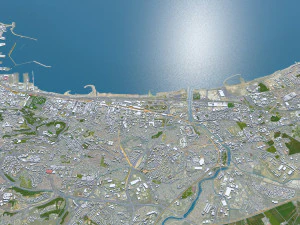 Algiers city Algeria 60km 3D Model