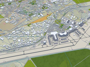 Algiers city Algeria 60km 3D Model