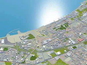 Algiers city Algeria 60km 3D Model