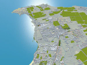 Algiers city Algeria 60km 3D Model