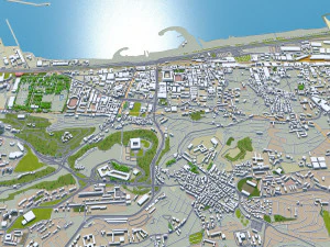 Algiers city Algeria 60km 3D Model