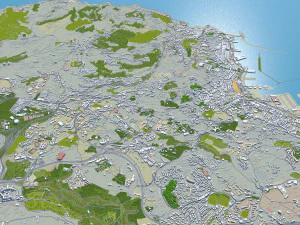 Algiers city Algeria 60km 3D Model