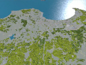 Algiers city Algeria 60km 3D Model