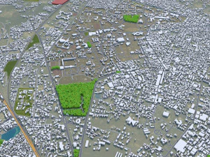 Aligarh city Uttar Pradesh India 15km 3D Model