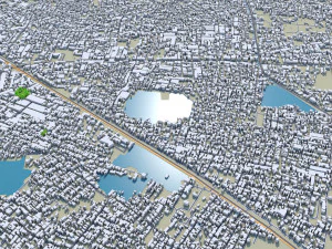 Aligarh city Uttar Pradesh India 15km 3D Model