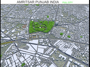 Amritsar city Punjab India 30km 3D मॉडल