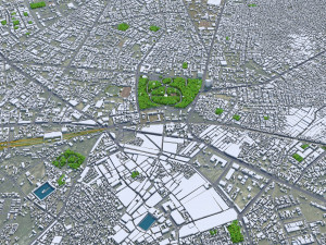 Amritsar city Punjab India 30km Modello 3D