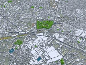 Amritsar city Punjab India 30km 3D Model