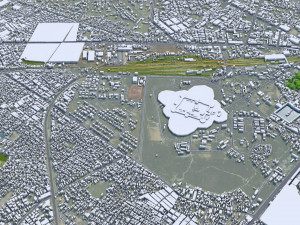Amritsar city Punjab India 30km Modello 3D
