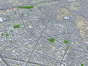 Amritsar city Punjab India 30km 3D Model