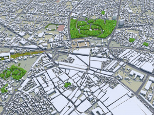 Amritsar city Punjab India 30km Modello 3D
