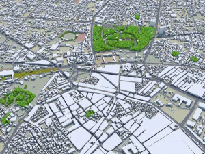 Amritsar city Punjab India 30km 3D Model