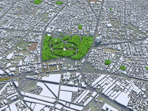 Amritsar city Punjab India 30km 3D Model