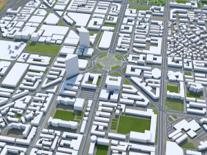 Anshan city Liaoning China 30km Modèle 3D
