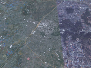 Anshan city Liaoning China 30km Modèle 3D