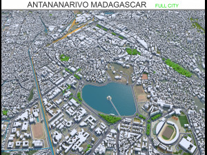 Antananarivo city Madagascar 35km Modelo 3D