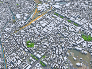 Antananarivo city Madagascar 35km Modelo 3D