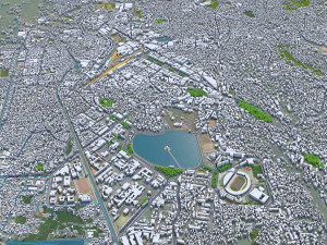 Antananarivo city Madagascar 35km Modelo 3D