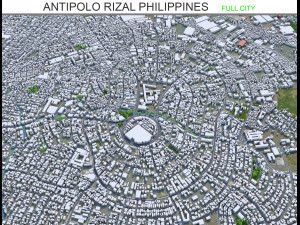 Antipolo city Rizal Philippines 30km 3D Model