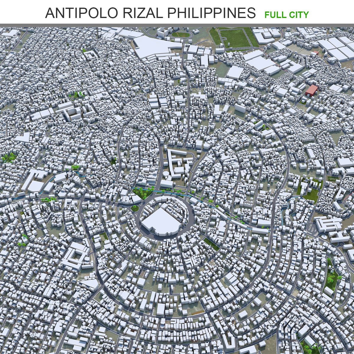 Antipolo City Rizal Philippines 30km 3D Модель In Здания 3DExport