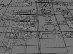 Anyang city Henan China 40km 3D-Modell
